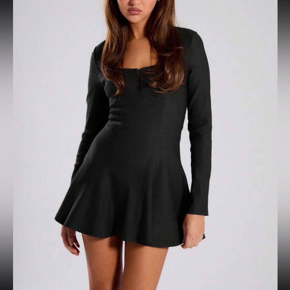 Pleated Mini Dress